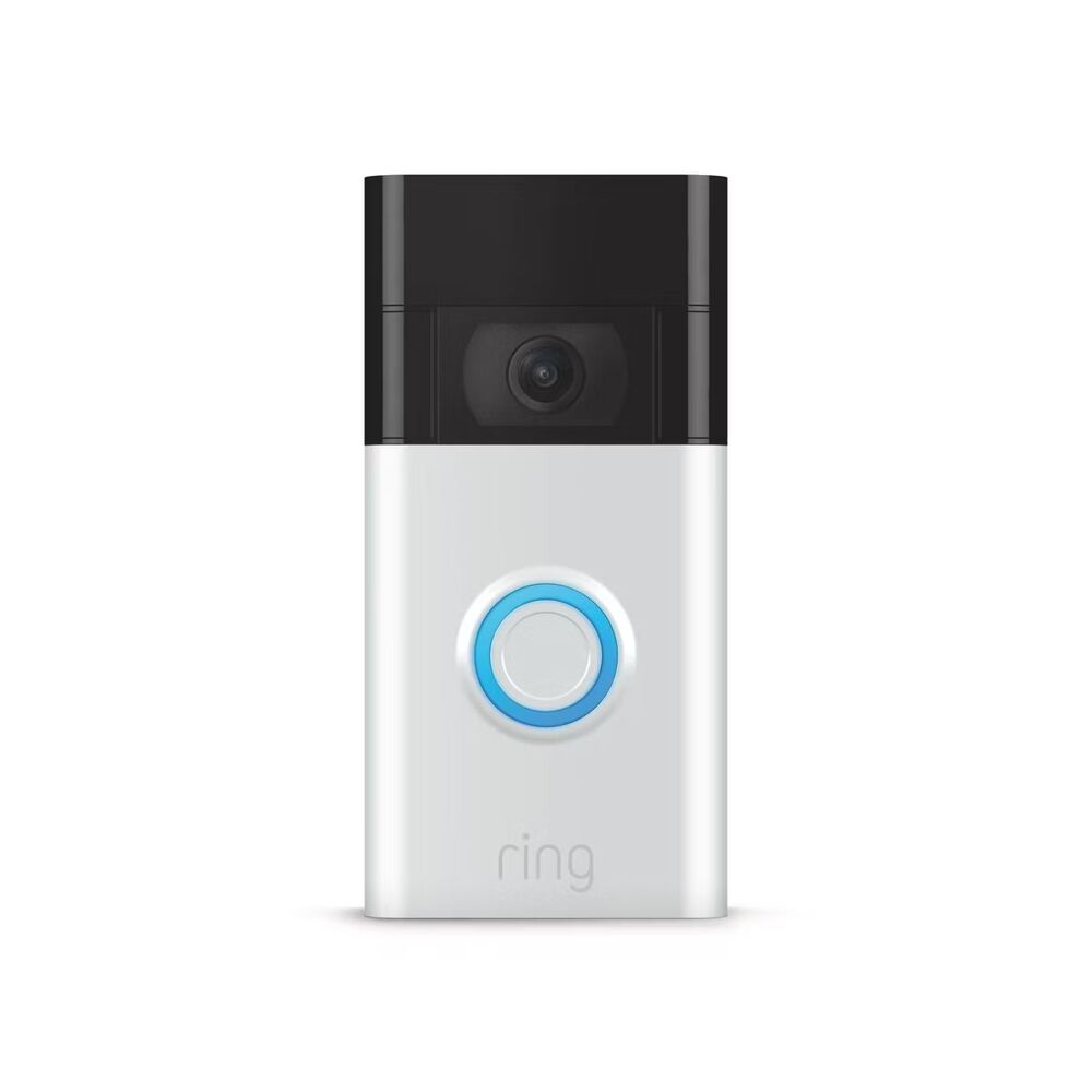 Ring Video Doorbell (2nd Generation) 1080p HD WiFi - Satin Nickel - Certified